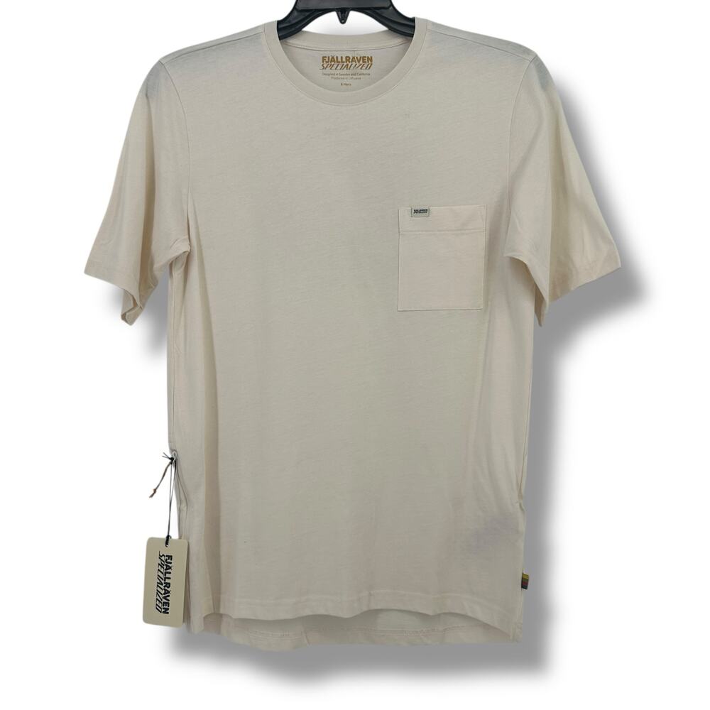 Fjallraven Cotton Pocket Cycling T Shirt Mens Sz S Eggshell Specialized